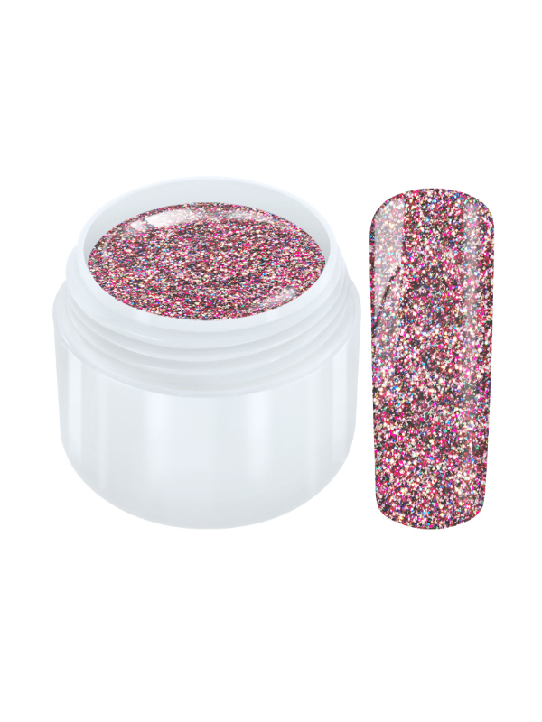 Effect-Gel Multi Glitter rose light